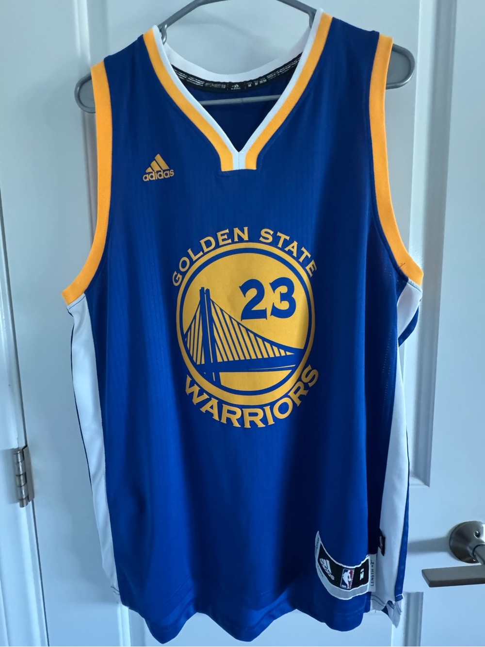 Draymond Green #23 Warriors Adidas Swingman Jersey Men’s Medium Blue